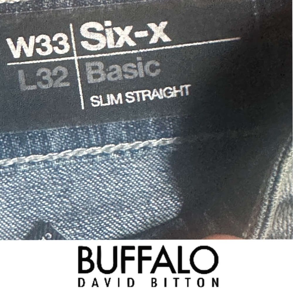 ‘RARE” Buffalo David Bitton Light Blue Men's Jeans 34/32 - Picture 5 of 9